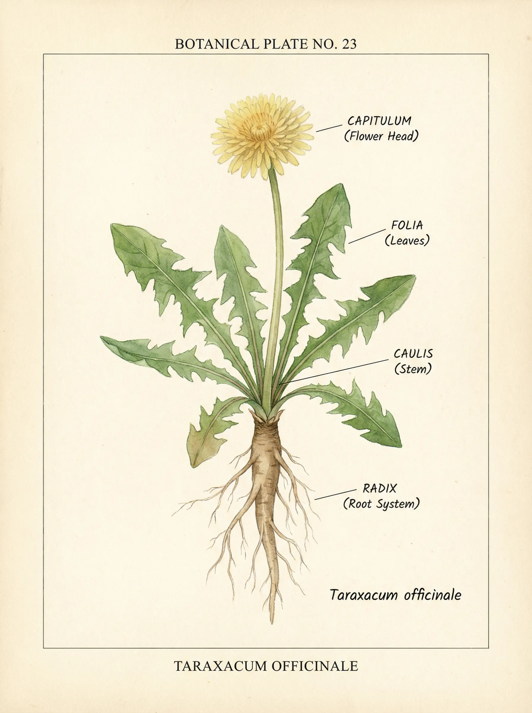 蒲公英水彩植物图鉴 - 探花